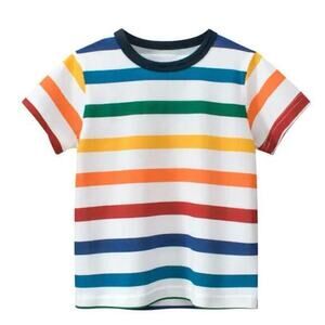 New brightly striped t-shirt kids 2T